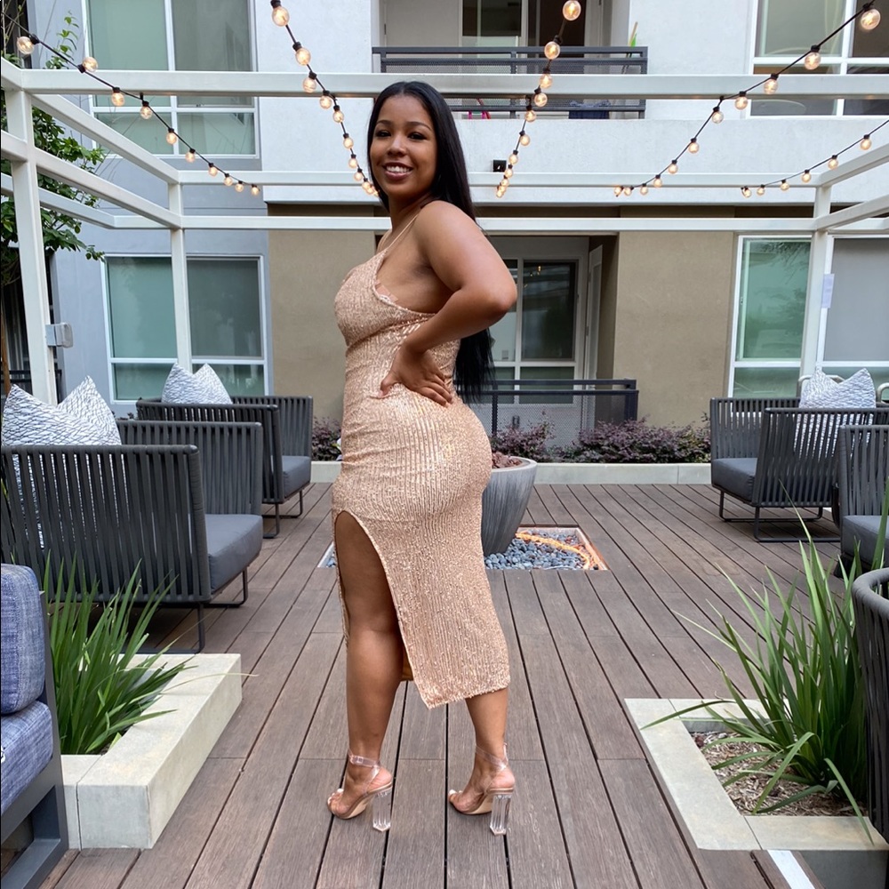 Sequence Prom dress